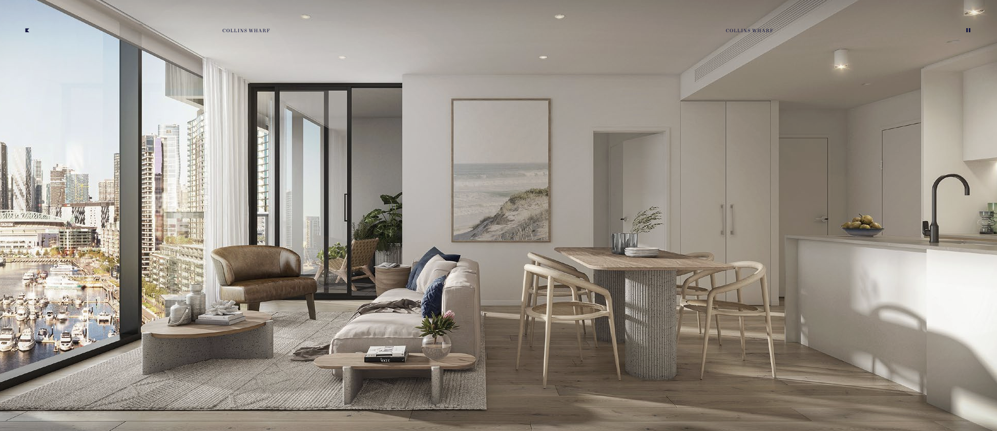 Docklands South-Facing Waterfront 2 Bedroom | Spacious Living in a Premium Waterfront Setting