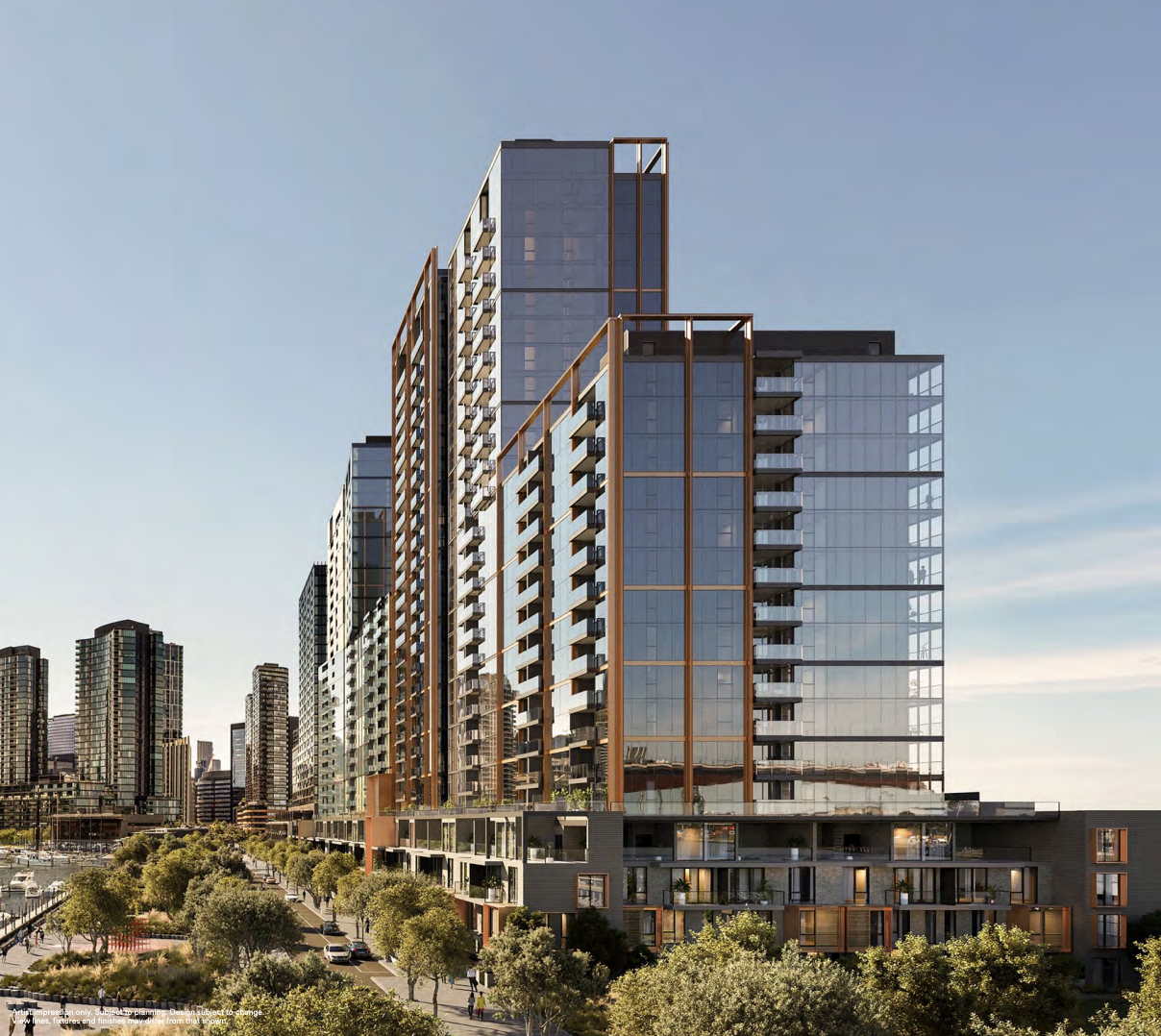 Docklands South-Facing Waterfront 2 Bedroom | Generous 111㎡ Residence with Expansive Balcony